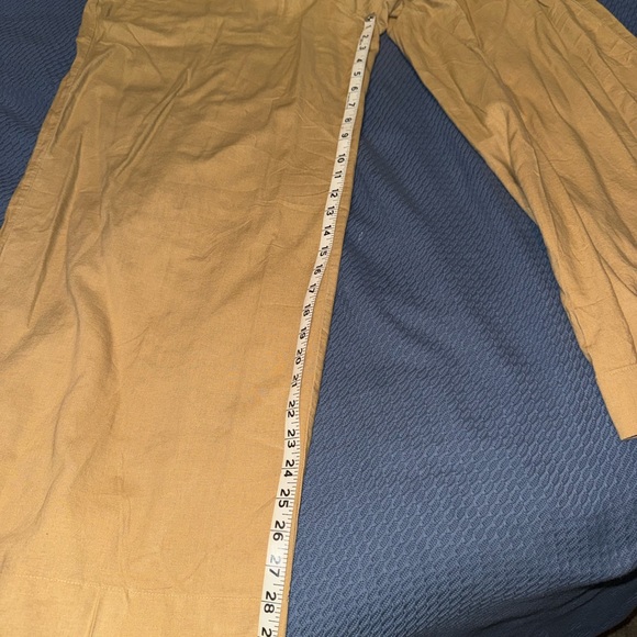 Aerie Oversized Light Brown Wide Leg Pants Size Large - Picture 2 of 3